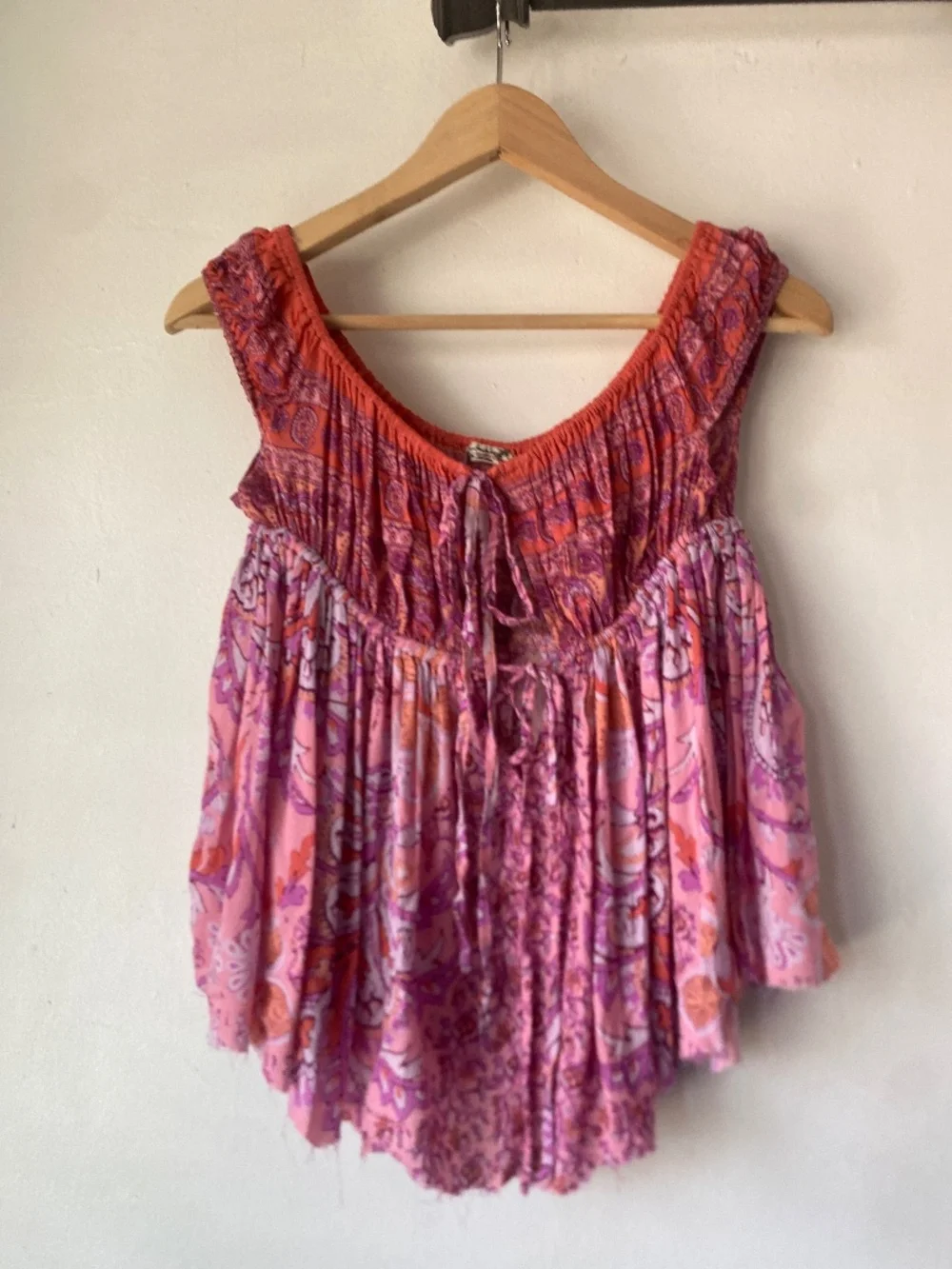 Free People XS Floral Top - Picture 1 of 8